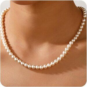 Stylish Gold-Plated Pearl Necklace - Gift-Ready Layered Design for Any Occasion